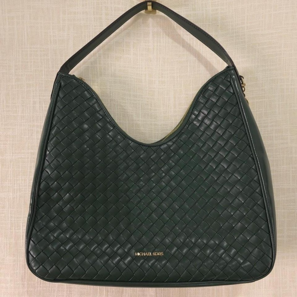 Michael Kors Nayla Medium Woven Shoulder Bag